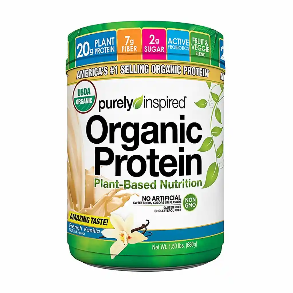 Organic Proteína Vegana 1.5Lb (Purely Inspired Protein) French Vainilla