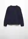 Buzo Sudadera Highland Navy Talla 08 Niñas Mango