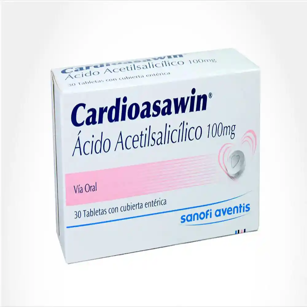 Cardioasawin 100 mg Caja Con 30 Tabletas