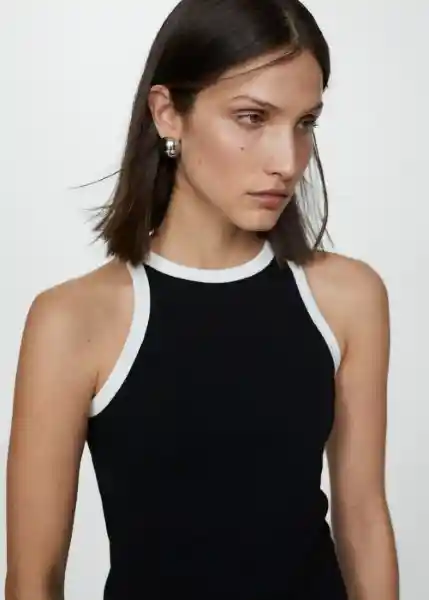 Vestido Tini Negro Talla S Mujer Mango