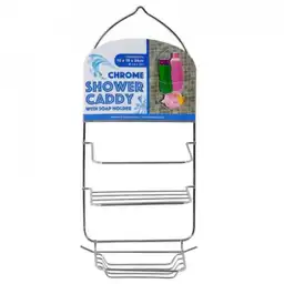 Shower Caddy Organizador Para Baño 2 Niveles Cromado Bh0013