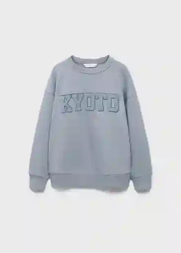 Buzo Sudadera Kyoto Azul Talla 12 Niños Mango