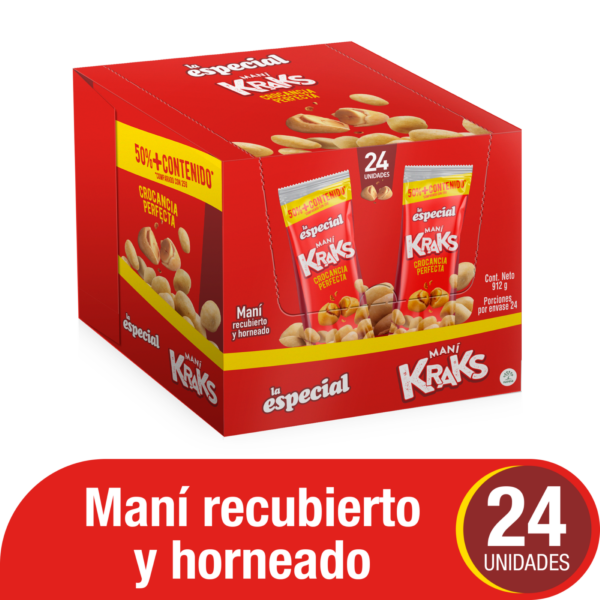 La Especial Maní Kraks Recubierto 912 g