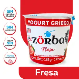 Zörba Yogurt Griego Fresa