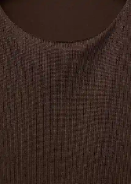 Camiseta Gala Marrón Talla S Mujer Mango
