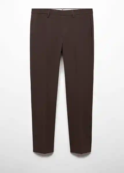 Pantalón Paris Marrón Talla 42 Hombre Mango