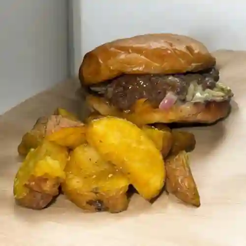 Hamburguesa Sencilla Papas