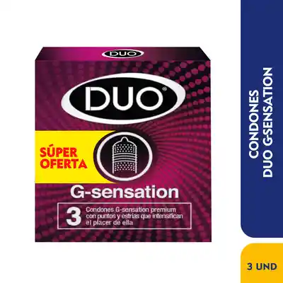 Duo Preservativo G-Sensation
