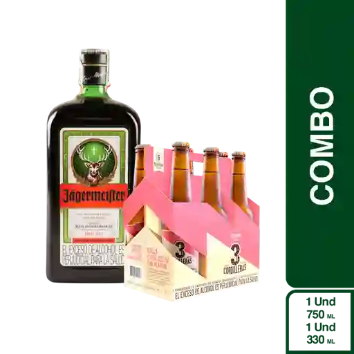 Combo 3 Cordilleras Rosada + Jägermeister Licor de Hierbas