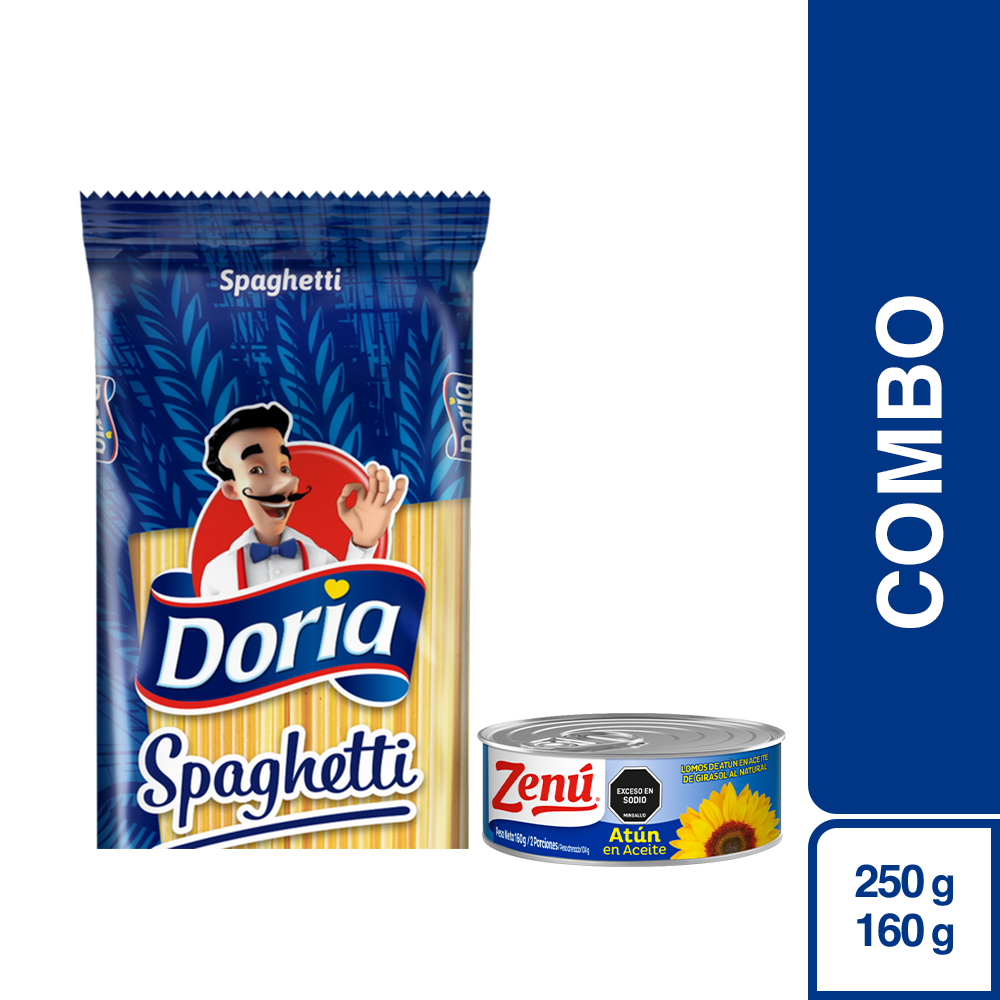 Combo Doria Pasta Spaghetti + Zenú Atún Aceite