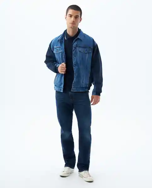Camiseta Hombre Azul Talla S 800G001_AZU194023 Americanino