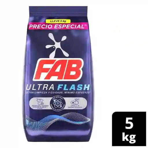 Fab Detergente en Polvo Ultra Flash