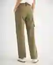 Pantalón Verde Seco Oscuro Talla 12 639F010 Esprit