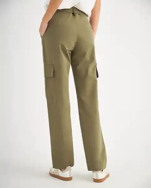 Pantalón Verde Seco Oscuro Talla 12 639F010 Esprit