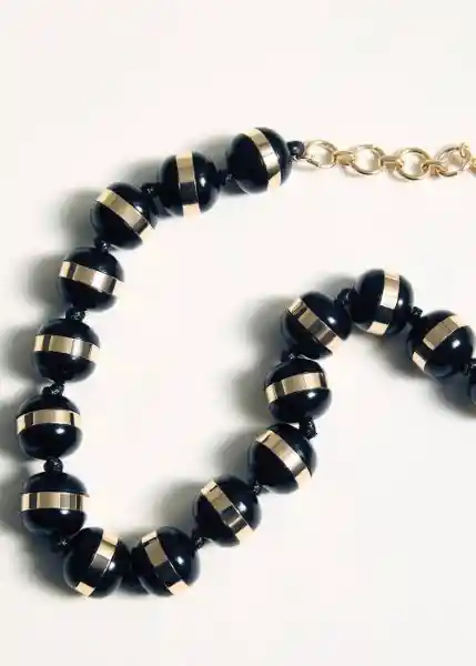 Collar Lauren Negro Talla 99 Mujer Mango