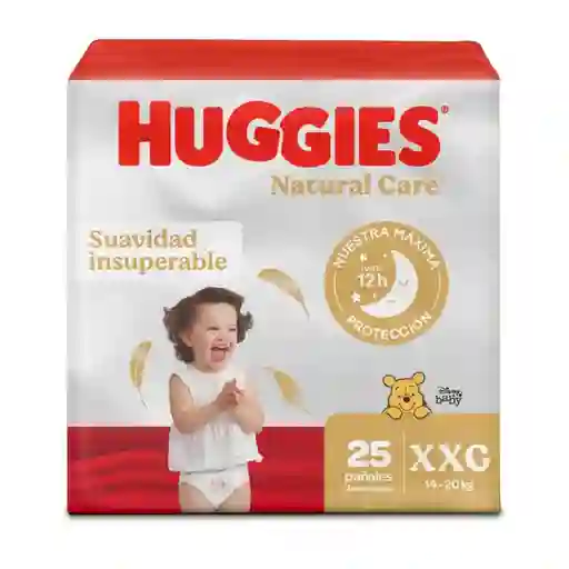 Pañales Huggies Natural Care Etapa 5/XXG Suavidad 25 Und