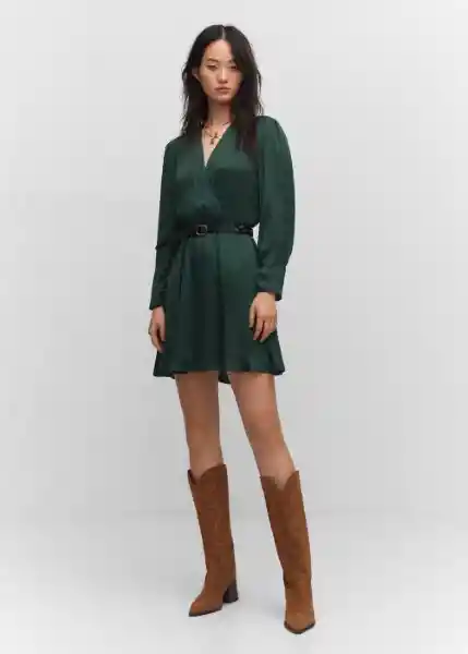 Vestido Mónaco Botella Talla XS Mujer Mango