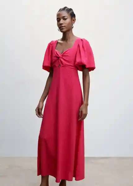 Vestido Fermin Fucsia Talla S Mujer Mango