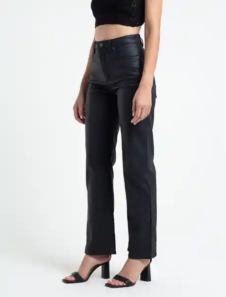  Pantalon Percival Negro Puro Ultra Oscuro Talla 6 Naf-Naf 