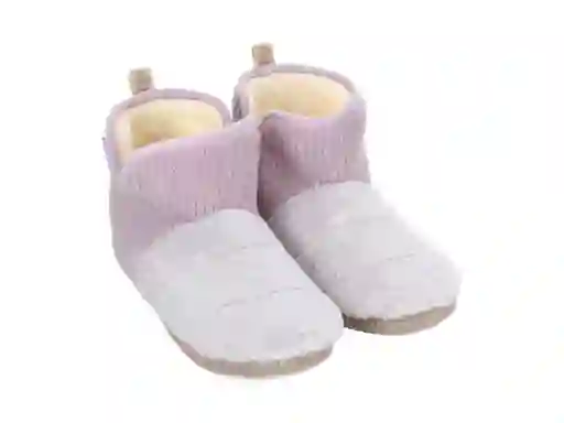Pantuflas Bota Mujer Gris 35-36 Casaideas