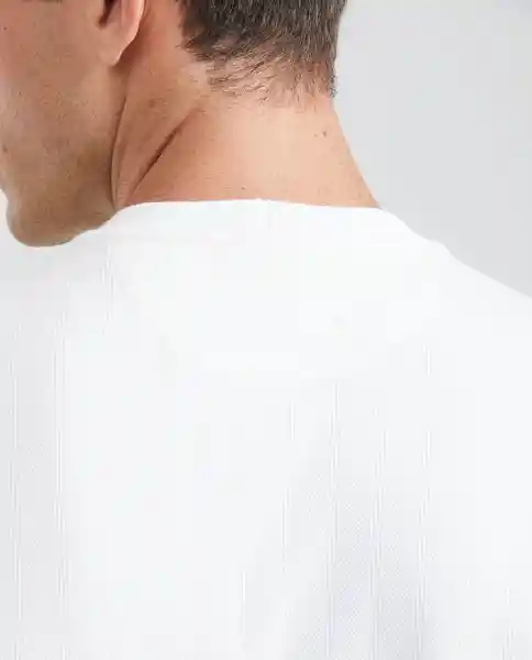 Camiseta Textured Masculino Blanco 0 Claro Talla M Chevignon