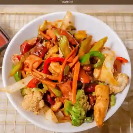 Chop Suey de Camarones