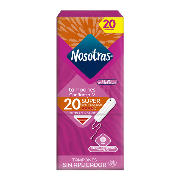 Nosotras Tampones Sin Aplicador Super 20 und