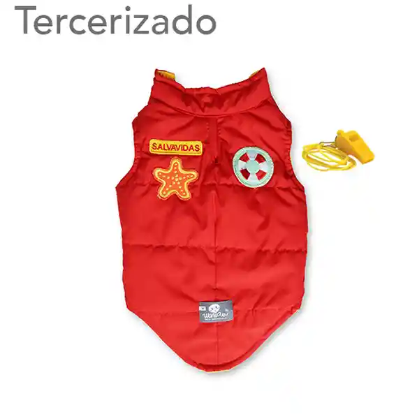 Disfraz Para Mascota Chaleco Salvavidas Rojo 2XL