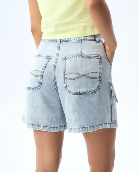 Short Mujer Azul Talla 6 351G000_AZU114604 Americanino