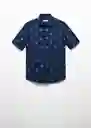 Camisa Micro3-H Tinta Talla M Hombre Mango