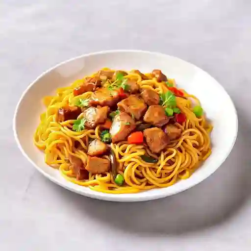 Chow mein con cerdo asado (2-3 pax)