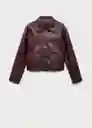 Chaqueta Sabina Granate Talla S Mujer Mango