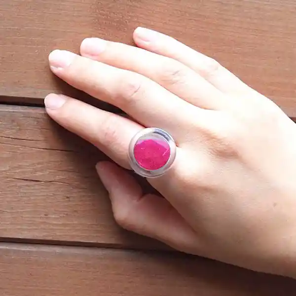 Pylones Anillo Hecho a Mano Cachou Mini Rosa