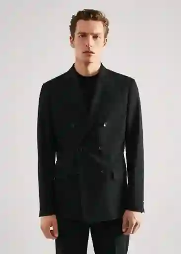 Blazer Americana Boston Negro Talla 48 Hombre Mango