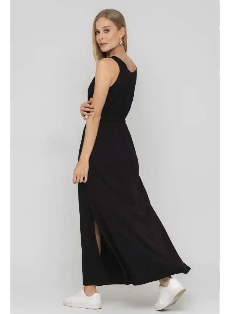 Vestido Marmoleo Color Negro Talla S Ragged