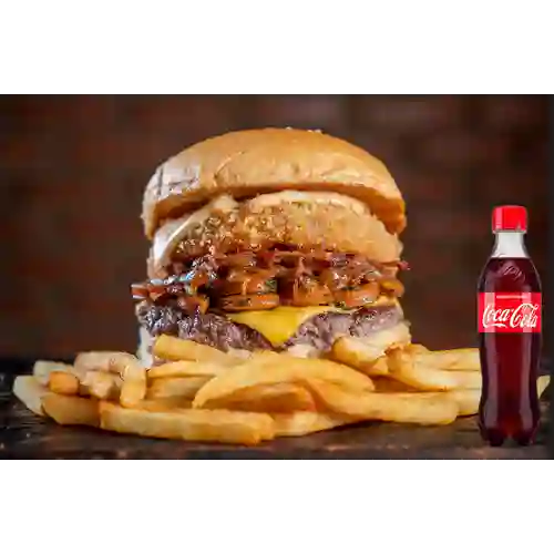 Combo Queen Burger + Coca-cola Sabor Original 400 ml