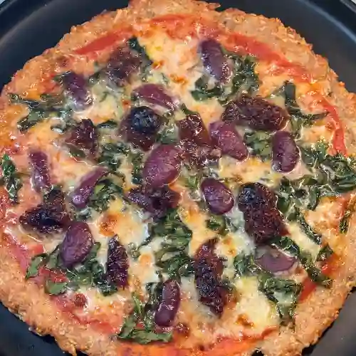 Pizza Keto y Bebida Personal