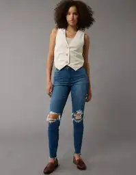 Jean Mujer Azul Talla: 8 REGULAR 5242876 American Eagle