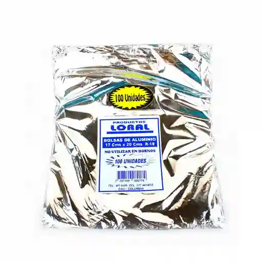 Loral Bolsa Aluminio 17 x 20 cm