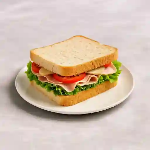 Sandwich de jamon de pavo