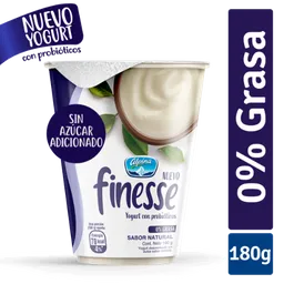 Yogurt Finesse Natural Vaso 180g