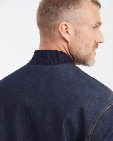 Chaqueta Bomber Denim Ult Azul Clásico Oscuro Talla M Chevignon