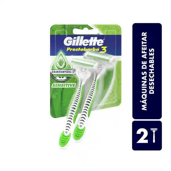 Gillette Sensitive Máquinas Para Afeitar Desechables X 2