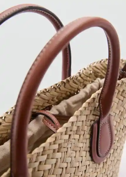 Bolso P Serifos Cuero Talla 99 Mujer Mango