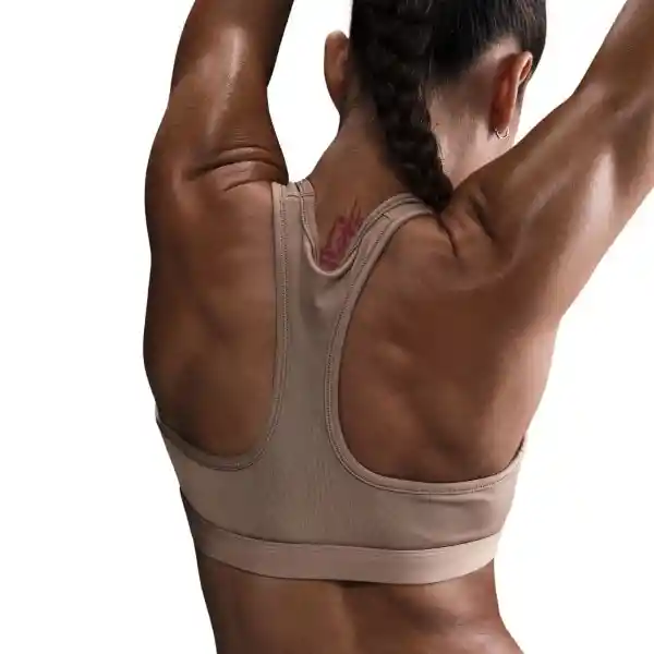 Nike Brásier W Swsh Med Spt Top Para Entrenamiento Mujer Café XS