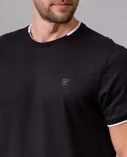Camiseta Hombre Negro Talla L 24986 Rifle