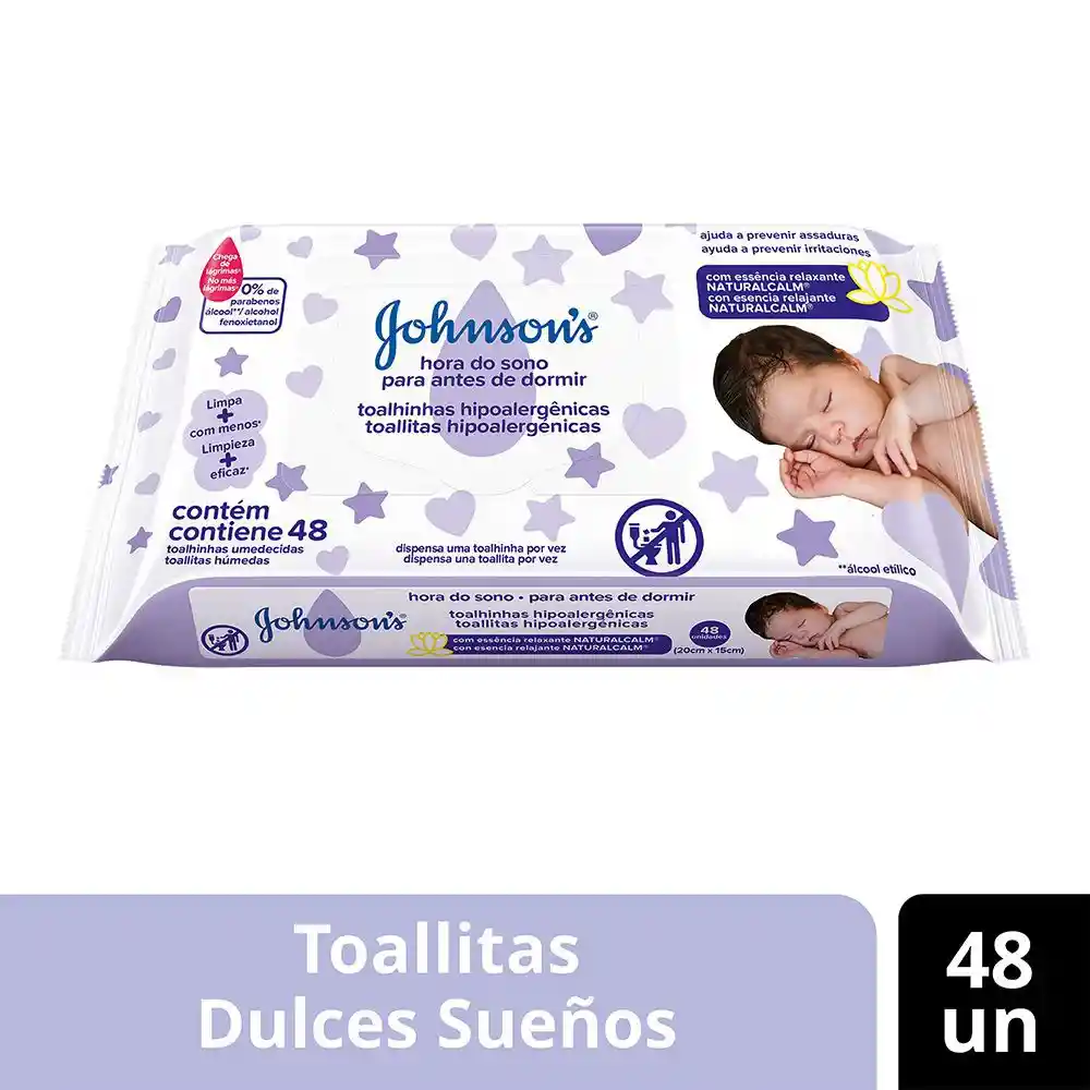  Johnsons Toallitas Humedas Para Bébé Hora Del Sueno 