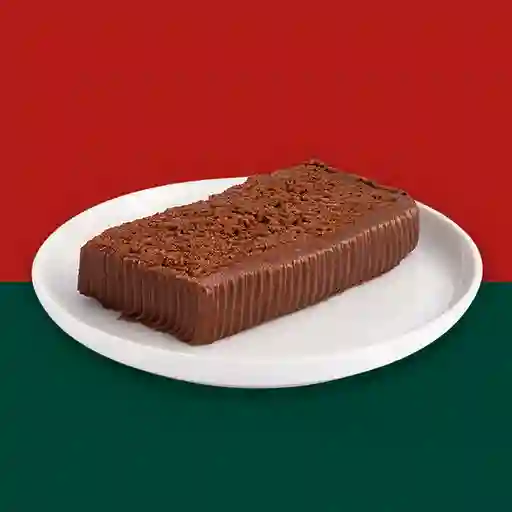 Porción de torta de chocolate