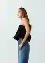 Camisa Agustina Mujer Negro Puro Ultra Oscuro T S 412G311 Naf Naf