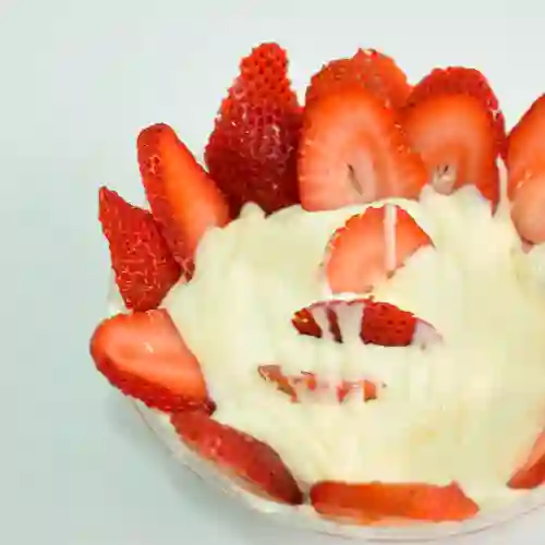 Fresas con crema